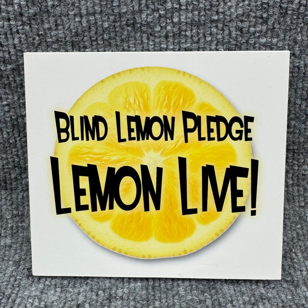 Blind Lemon Pledge: Lemon Live! 2025 Blues Rock CD Promo Digipak 13 Tracks